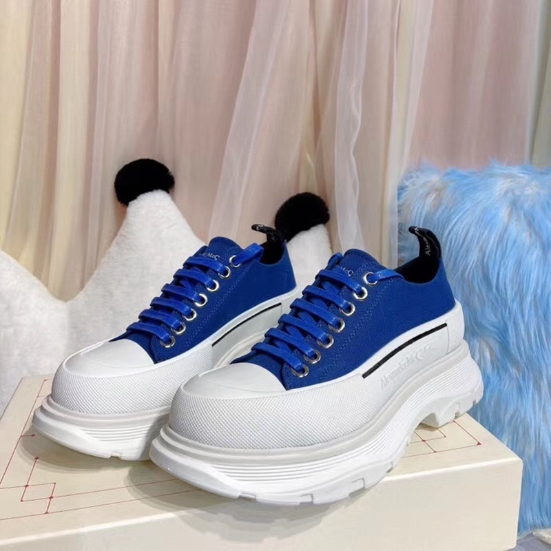 Spring Women Low-top Canva Sneakers Thick Bottom Designer - Image 2