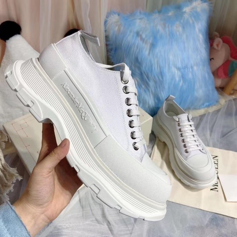 Spring Women Low-top Canva Sneakers Thick Bottom Designer - Image 5