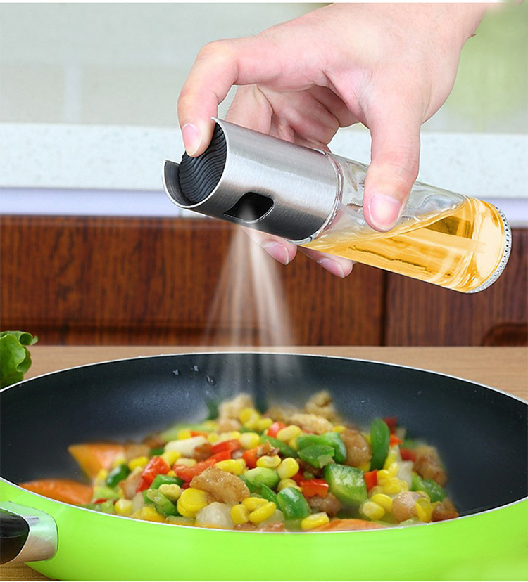 BBQ Healthy Kitchen Cooking Oil Vinegar Spray Bottle - Image 2