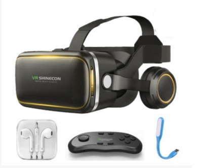 Original VR Shinecon Gafas De Realidad Virtual 120 Fov 3D Gafas Google Carton Con Auriculares Estereo Caja Para Smartphone - Image 4