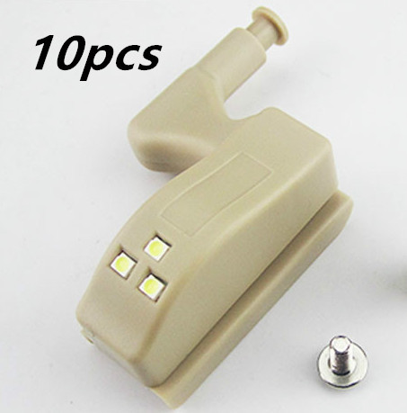 New Hot 10Pcs Unit Cabinet Cupboard Closet Hinge LED Light Lamp Emergency Helpful LED Sensor Light - Image 3