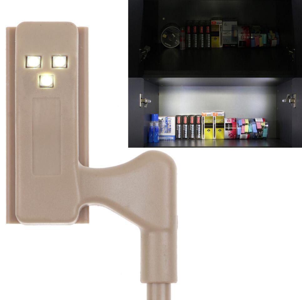 New Hot 10Pcs Unit Cabinet Cupboard Closet Hinge LED Light Lamp Emergency Helpful LED Sensor Light - Image 6