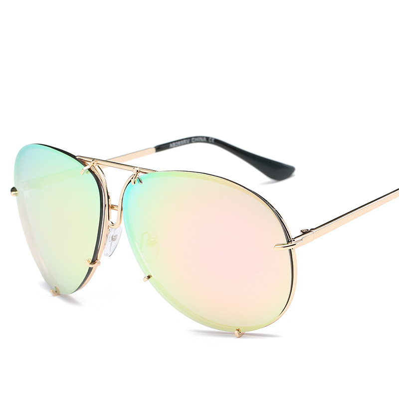 Color Film Sunglasses For Men And Women Big Frame Sunglasses - Image 2