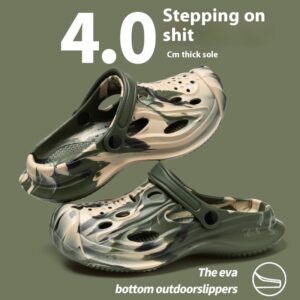 Outdoor New Non-slip Color Matching Slippers For Men