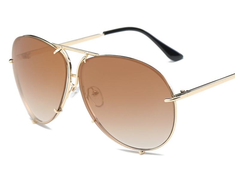 Color Film Sunglasses For Men And Women Big Frame Sunglasses - Image 3