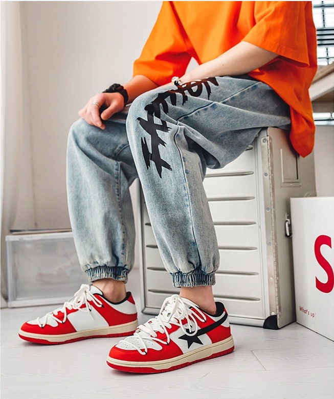 Men's Colorblock Sneakers Low-top Casual Board Shoes - Image 2