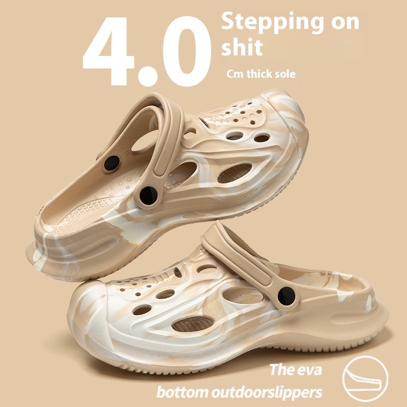 Outdoor New Non-slip Color Matching Slippers For Men - Image 4