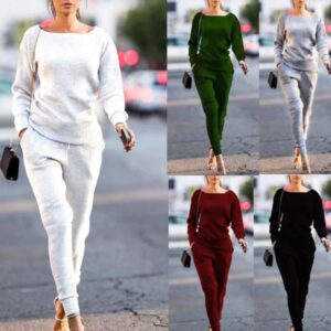 Casual round neck pit sport suit