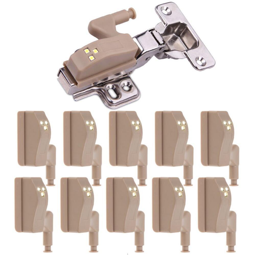 New Hot 10Pcs Unit Cabinet Cupboard Closet Hinge LED Light Lamp Emergency Helpful LED Sensor Light - Image 8