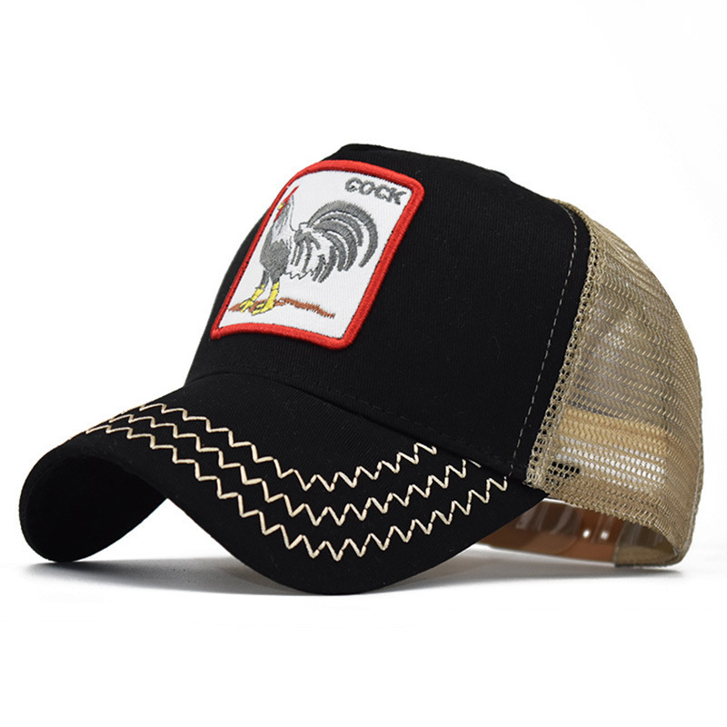 Animal Embroidery Net Cap Baseball - Image 9