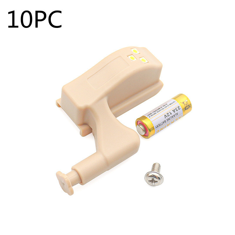 New Hot 10Pcs Unit Cabinet Cupboard Closet Hinge LED Light Lamp Emergency Helpful LED Sensor Light - Image 10