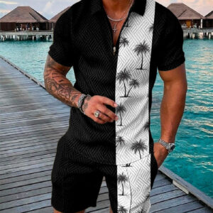 Printed Street Casual Loose Men's And Women's Polo Shirts